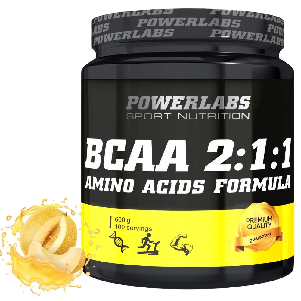 BCAA PowerLabs BCAA (БЦАА) 600 g Дыня