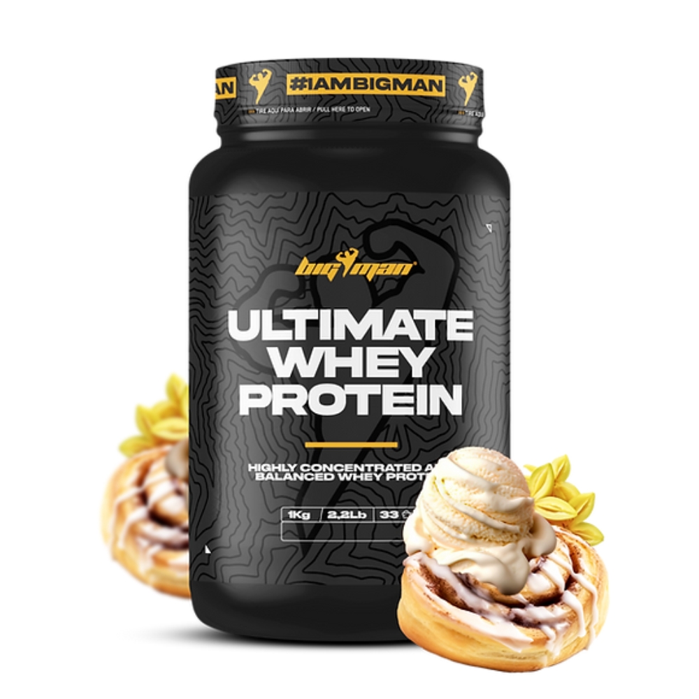 Протеин BIG MAN Ultimate Whey Protein Сывороточный протеин 1000 g Ваниль корица